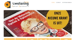 Website voor Van de Wetering Optiek & Optometrie - InterXL Internet Services