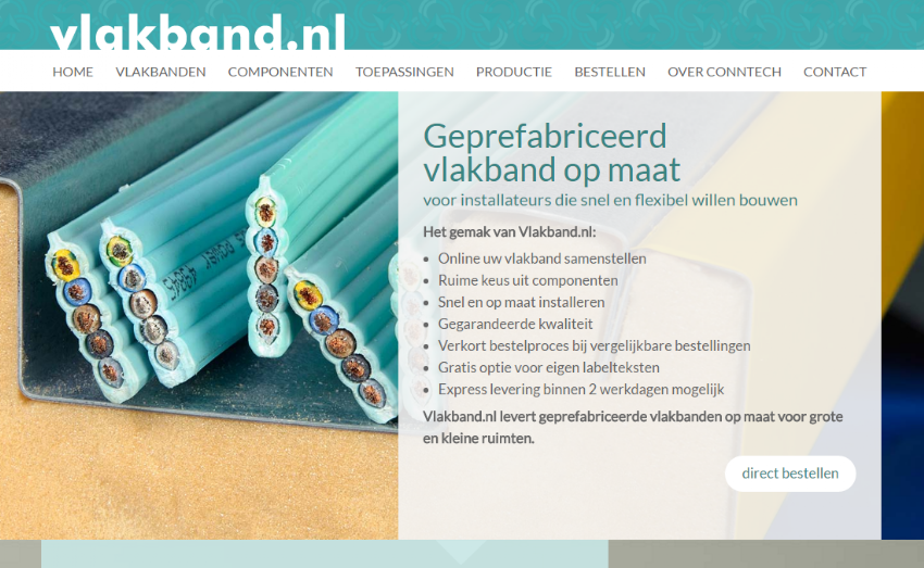 Vlakband.nl en bestelportal voor Conntech