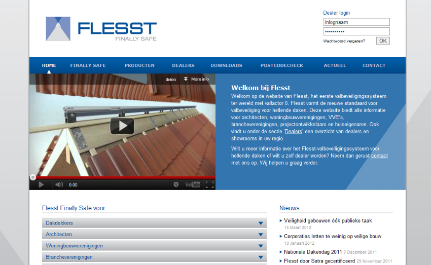 Website with configuration and order platform for Flesst