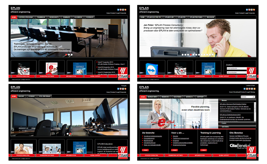Diverse websites en onderhoud voor EPLAN Software & Services