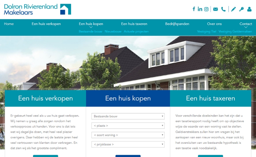 New website for Dolron Rivierenland Makelaars