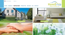 Internationale website voor HomEvap - InterXL Internet Services